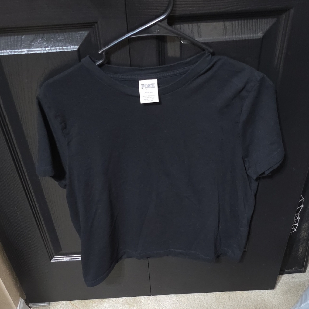 PINK Victoria's Secret Black Short Sleeve Tee